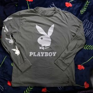 Playboy Men's Long Sleeve Tshirt
